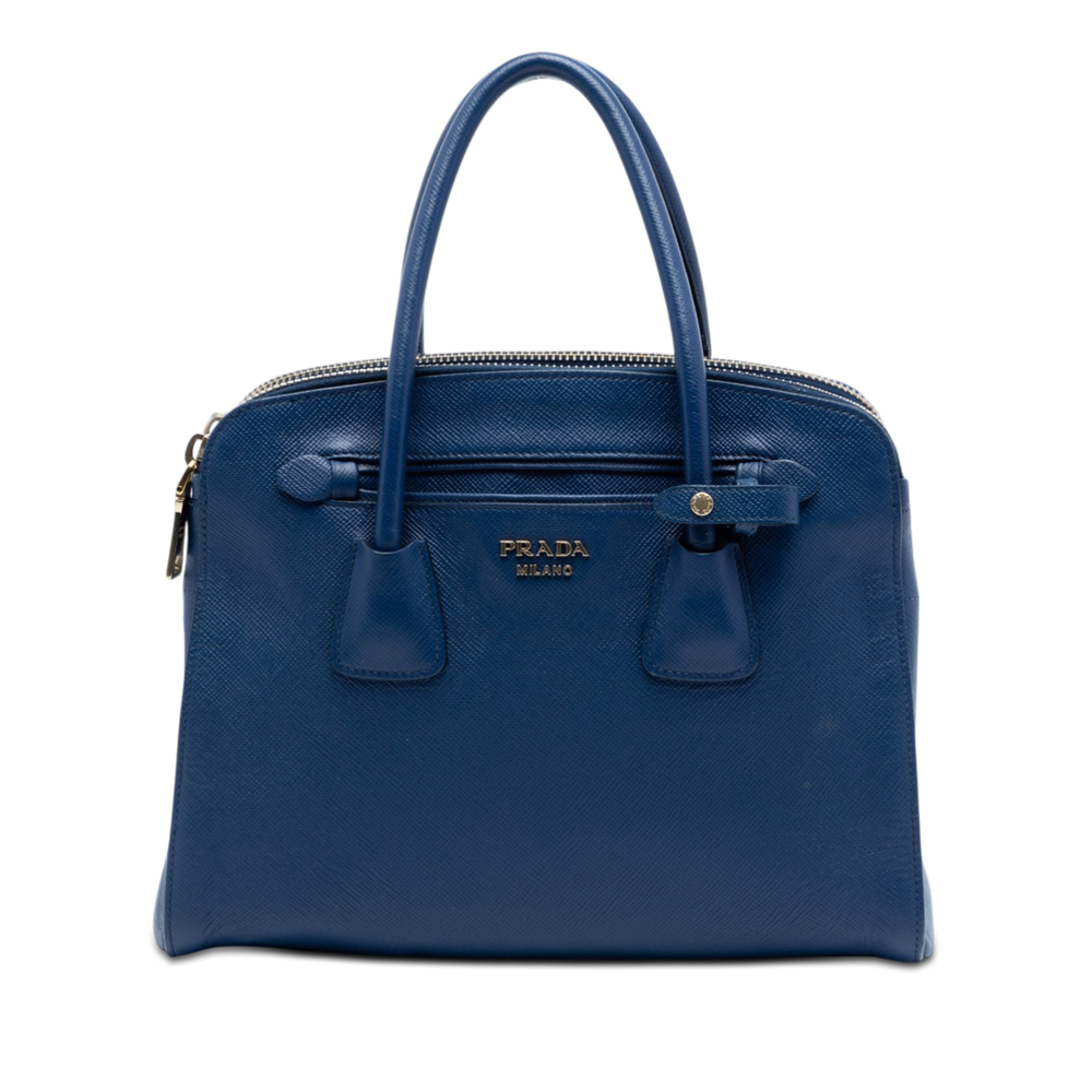 Pre-Loved Prada Saffiano Cuir Double Zip Top Handle Bag